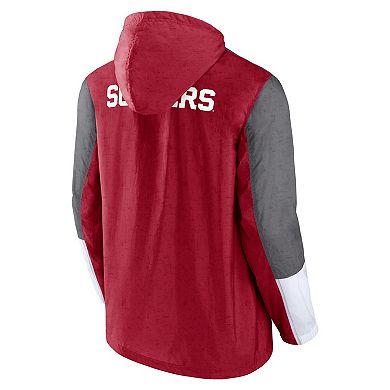 Men's Fanatics Branded Crimson/Gray Oklahoma Sooners Game Day Ready Full-Zip Jacket