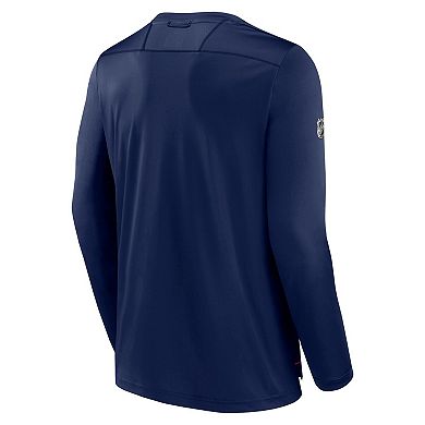 Men's Fanatics Branded  Navy Washington Capitals Authentic Pro Long Sleeve T-Shirt