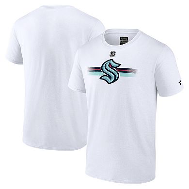 Men's Fanatics Branded  White Seattle Kraken Authentic Pro Secondary Replen T-Shirt