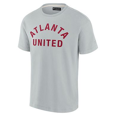 Men's Fanatics Signature  Gray Atlanta United FC Oversized Logo T-Shirt
