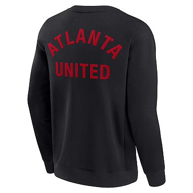 Unisex Fanatics Signature Black Atlanta United FC Super Soft Fleece Crew Sweatshirt