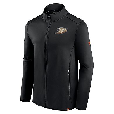 Men's Fanatics Branded  Black Anaheim Ducks Authentic Pro Full-Zip Jacket