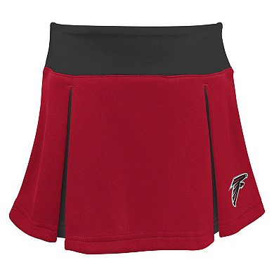 Girls Toddler Red Atlanta Falcons Spirit Cheer Two-Piece Cheerleader Set with Bloomers