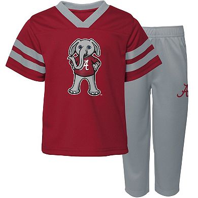 Toddler Crimson Alabama Crimson Tide Two-Piece Red Zone Jersey & Pants Set