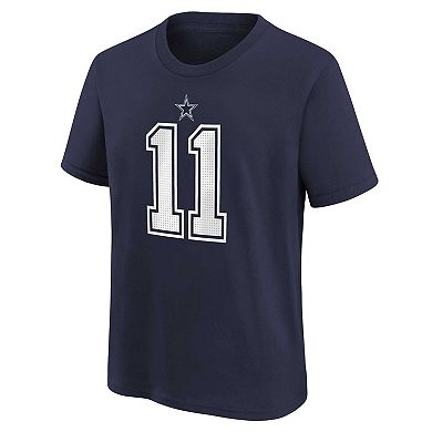 Youth Nike Micah Parsons Navy Dallas Cowboys Player Name & Number T-Shirt