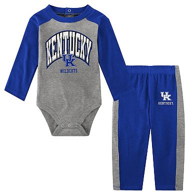 Newborn & Infant Royal Kentucky Wildcats Rookie of the Year Long Sleeve Bodysuit & Pants Set