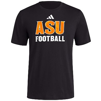 Men's adidas  Black Arizona State Sun Devils Sideline Strategy Glow Pregame T-Shirt
