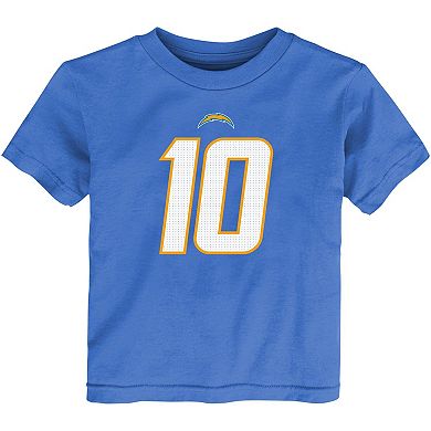 Toddler Nike Justin Herbert Powder Blue Los Angeles Chargers Player Name & Number T-Shirt