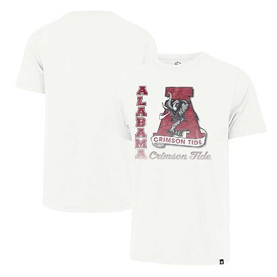 Men's '47 Cream Alabama Crimson Tide Phase Out Throwback Franklin T-Shirt