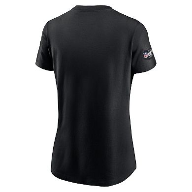 Women's Nike  Black Denver Broncos 2023 NFL Crucial Catch Sideline Tri-Blend T-Shirt