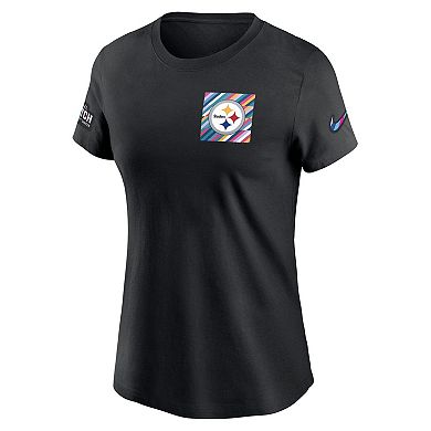 Women's Nike  Black Pittsburgh Steelers 2023 NFL Crucial Catch Sideline Tri-Blend T-Shirt