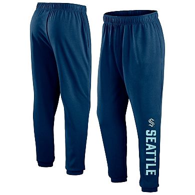 Men's Fanatics Branded Deep Sea Blue Seattle Kraken Chop Block Fleece Sweatpants