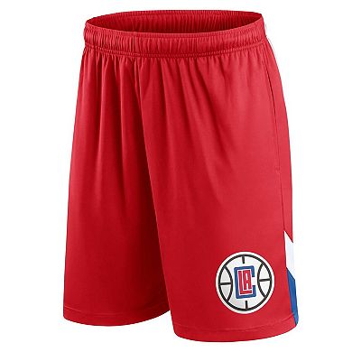 Men's Fanatics Branded Red LA Clippers Slice Shorts