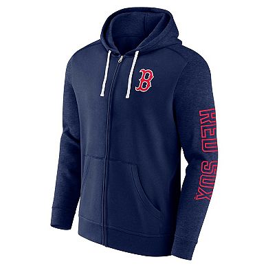 Men's Fanatics Branded Navy Boston Red Sox Offensive Line Up Full-Zip Hoodie