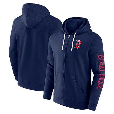 Men's Fanatics Branded Navy Boston Red Sox Offensive Line Up Full-Zip Hoodie