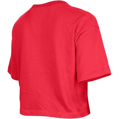 Women's New Era Red Chicago Bulls Cropped T-Shirt