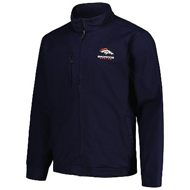 Men's Dunbrooke Navy Denver Broncos Journey Workwear Tri-Blend Full-Zip Jacket