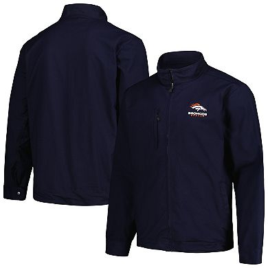 Men's Dunbrooke Navy Denver Broncos Journey Workwear Tri-Blend Full-Zip Jacket