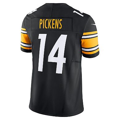 Men's Nike George Pickens Black Pittsburgh Steelers Vapor F.U.S.E. Limited Jersey
