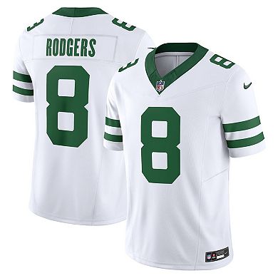 Men's Nike Aaron Rodgers White New York Jets Vapor F.U.S.E. Limited Jersey