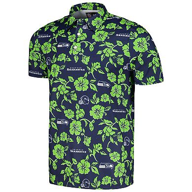 Men's Reyn Spooner Navy Seattle Seahawks Pua Performance Polo