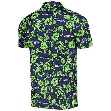 Men's Reyn Spooner Navy Seattle Seahawks Pua Performance Polo