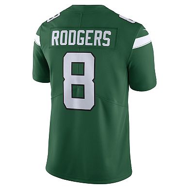 Men's Nike Aaron Rodgers Gotham Green New York Jets Vapor Untouchable Limited Jersey