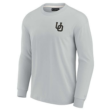 Unisex Fanatics Signature Gray Oregon Ducks Super Soft Long Sleeve T-Shirt