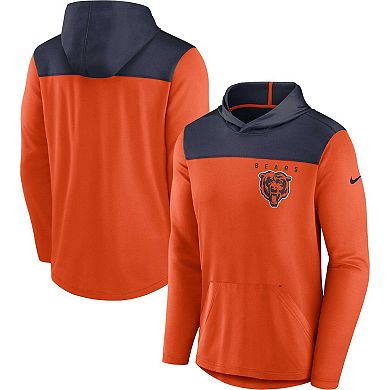 Men's Nike Orange Chicago Bears Fan Gear Pullover Hoodie