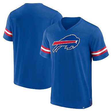 Men's Fanatics Branded  Royal Buffalo Bills Jersey Tackle V-Neck T-Shirt