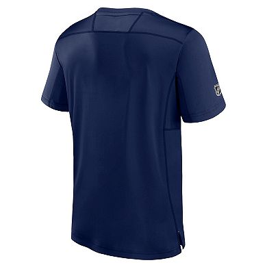 Men's Fanatics Branded  Navy St. Louis Blues Authentic Pro Tech T-Shirt