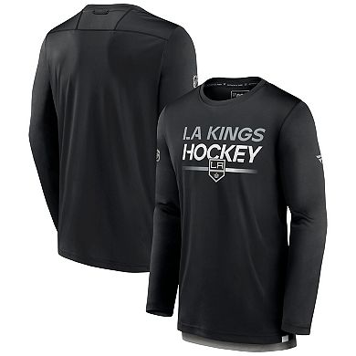 Men's Fanatics Branded  Black Los Angeles Kings Authentic Pro Long Sleeve T-Shirt