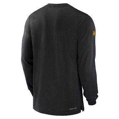 Men's Nike Black Pittsburgh Steelers 2023 Sideline Performance Long Sleeve T-Shirt