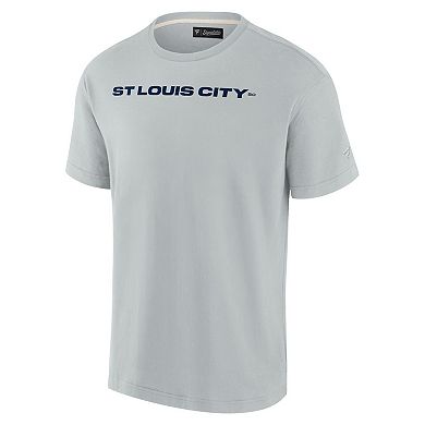 Men's Fanatics Signature  Gray St. Louis City SC Oversized Logo T-Shirt