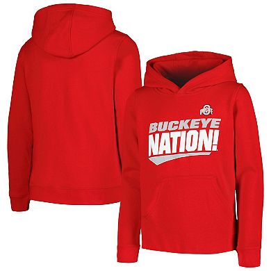 Youth Scarlet Ohio State Buckeyes Rep Mine Pullover Hoodie