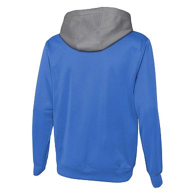 Men's Powder Blue Los Angeles Chargers Combine Authentic Field Play Full-Zip Hoodie Sweatshirt