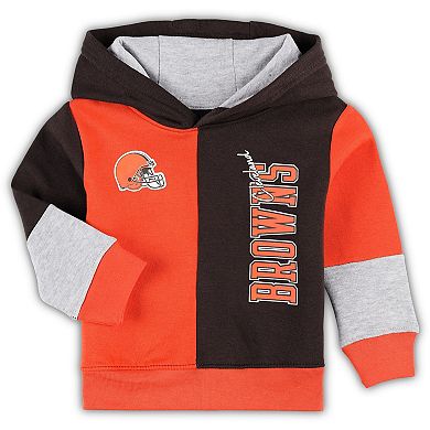 Toddler Brown Cleveland Browns 50 Yard Dash Fleece Pullover Hoodie & Pants Set