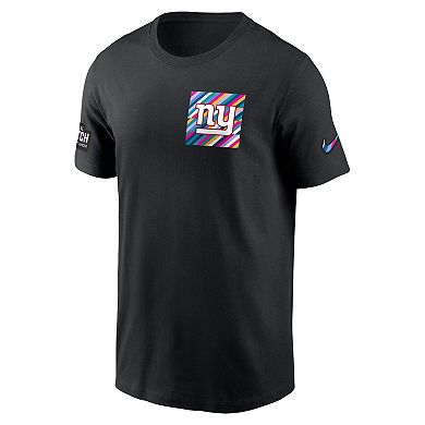 Men's Nike  Black New York Giants 2023 NFL Crucial Catch Sideline Tri-Blend T-Shirt