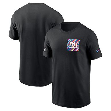 Men's Nike  Black New York Giants 2023 NFL Crucial Catch Sideline Tri-Blend T-Shirt