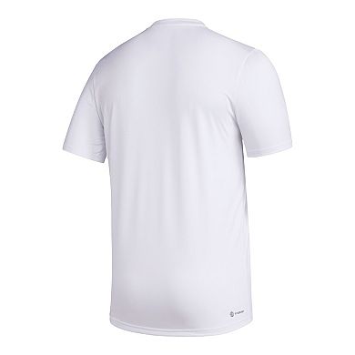 Men's adidas x Rich Mnisi Pride Collection White Nebraska Huskers Pregame AEROREADY T-Shirt