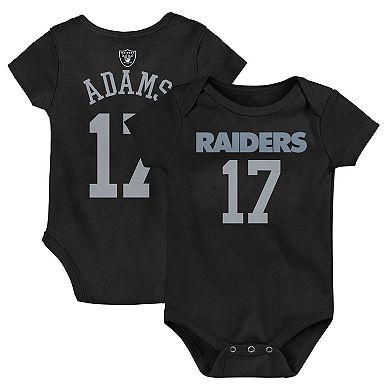Infant Davante Adams Black Las Vegas Raiders Mainliner Player Name & Number Bodysuit