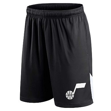 Men's Fanatics Branded Black Utah Jazz Slice Shorts