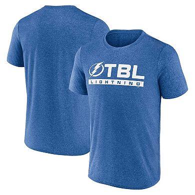 Men's Fanatics Branded Heather Blue Tampa Bay Lightning Playmaker T-Shirt