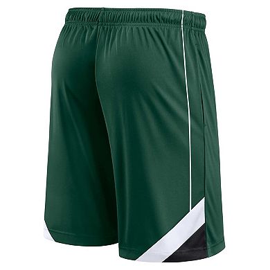 Men's Fanatics Branded Hunter Green Milwaukee Bucks Slice Shorts