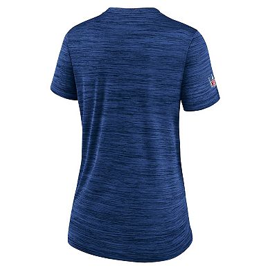Women's Nike Royal New York Giants Sideline Velocity Performance T-Shirt