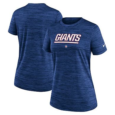 Women's Nike Royal New York Giants Sideline Velocity Performance T-Shirt