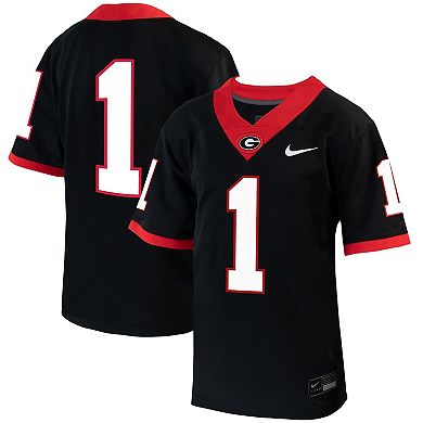 Youth Nike #1 Black Georgia Bulldogs Untouchable Football Jersey