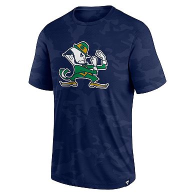 Men's Fanatics Branded  Navy Notre Dame Fighting Irish Camo Logo T-Shirt