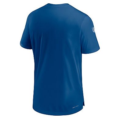 Men's Nike  Royal Indianapolis Colts Sideline Coach Performance T-Shirt