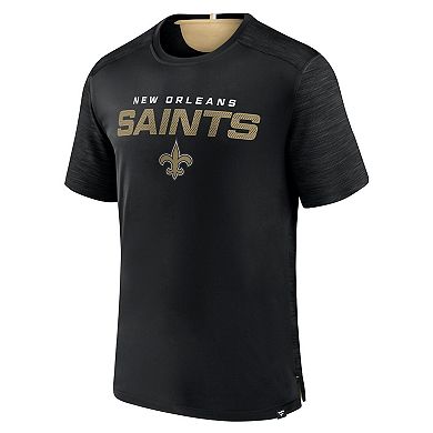 Men's Fanatics Branded Black New Orleans Saints Defender Evo T-Shirt